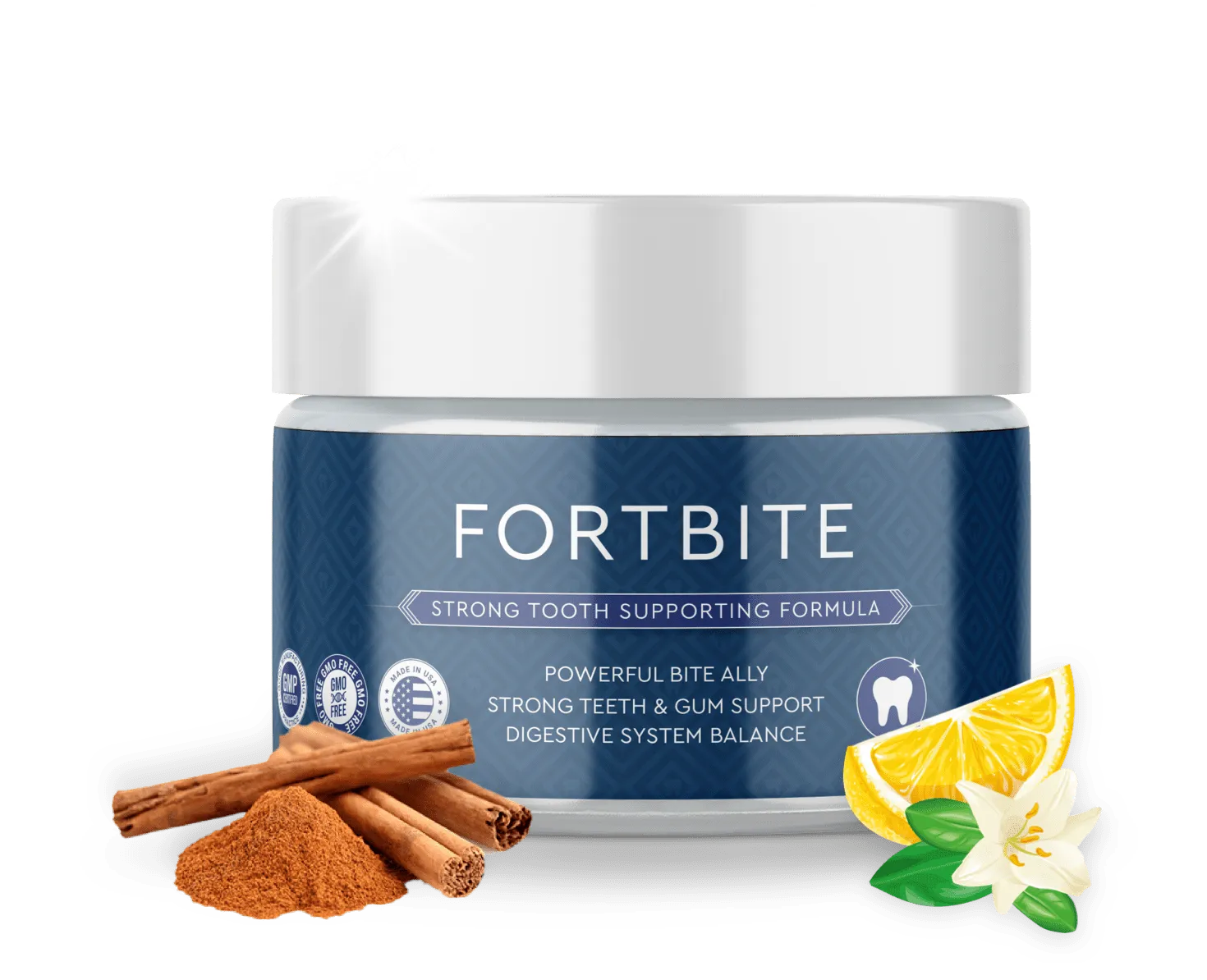 FortBite mineral tooth powder jar - official product